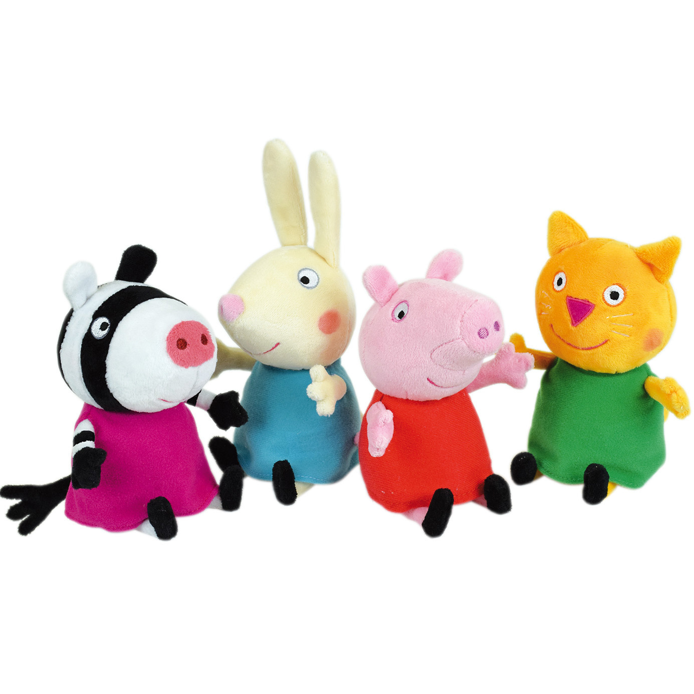 Peppa Pig Knuffels Friends (set van 4) - ± 17 cm - Pluche