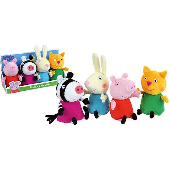 Peppa Pig Soft toys Friends (set of 4) - ± 17 cm - Plush