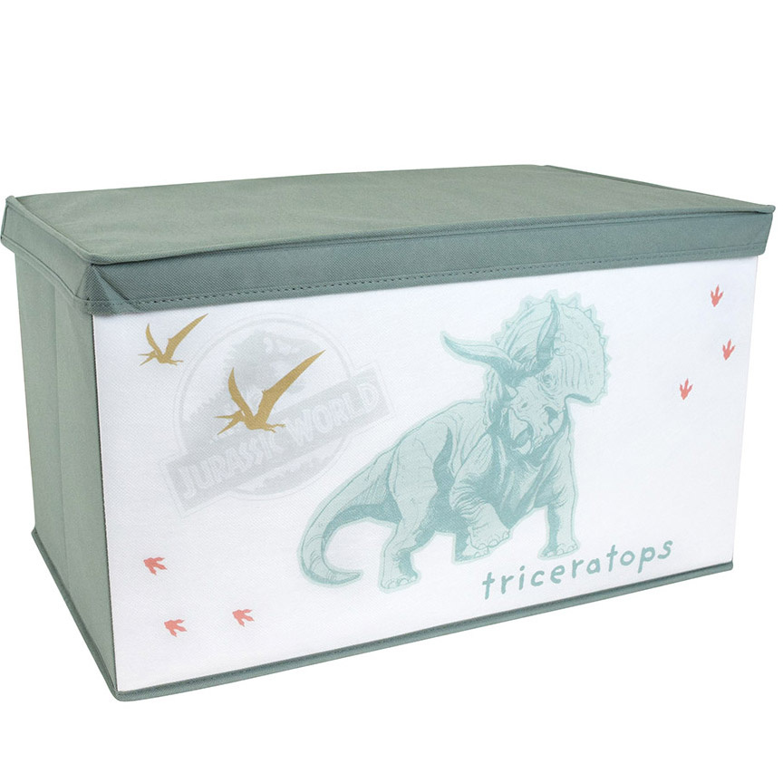 Jurassic World Toy box Foldable, Triceratops - W 56.5 x D 36 cm x H31 cm