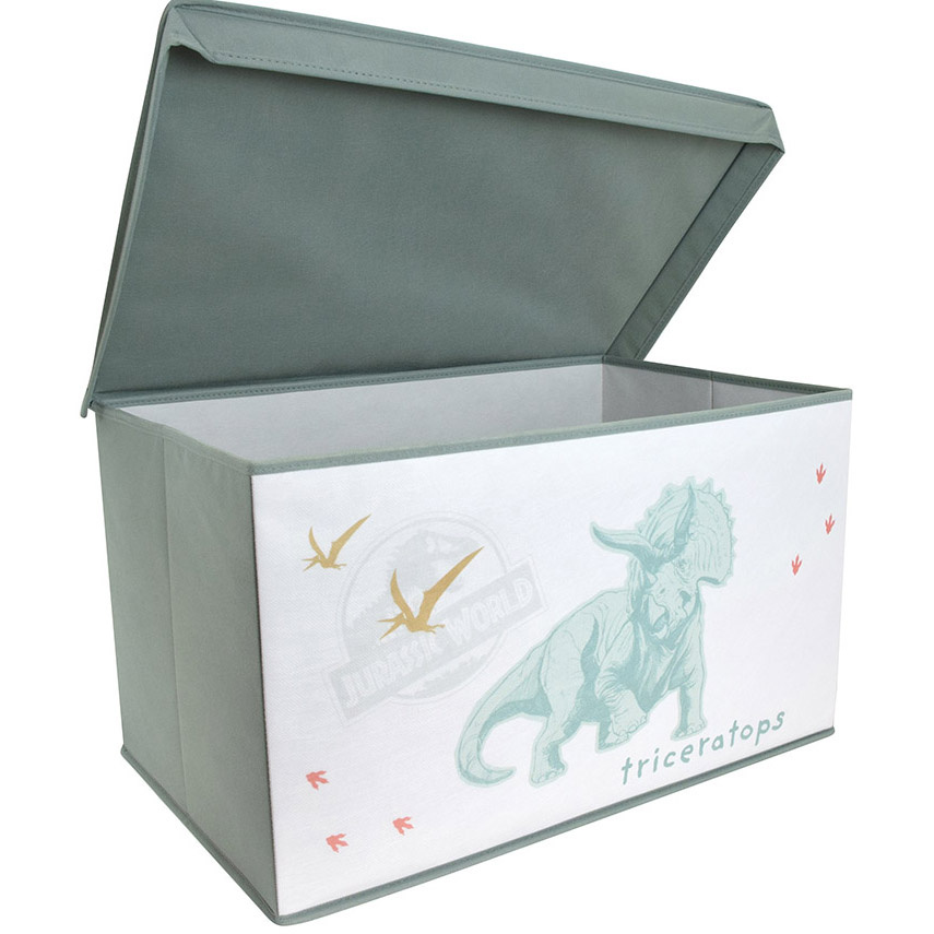 Jurassic World Toy box Foldable, Triceratops - W 56.5 x D 36 cm x H31 cm