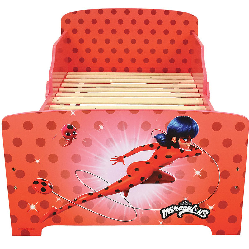 Miraculous Peuter Bed Power of Luck - 70 x 140cm - Multi - Inclusief lattenbodem