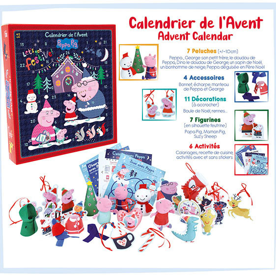 Peppa Pig Advent calendar (35 pcs.) - 39 x 36 x 6 cm - Div.