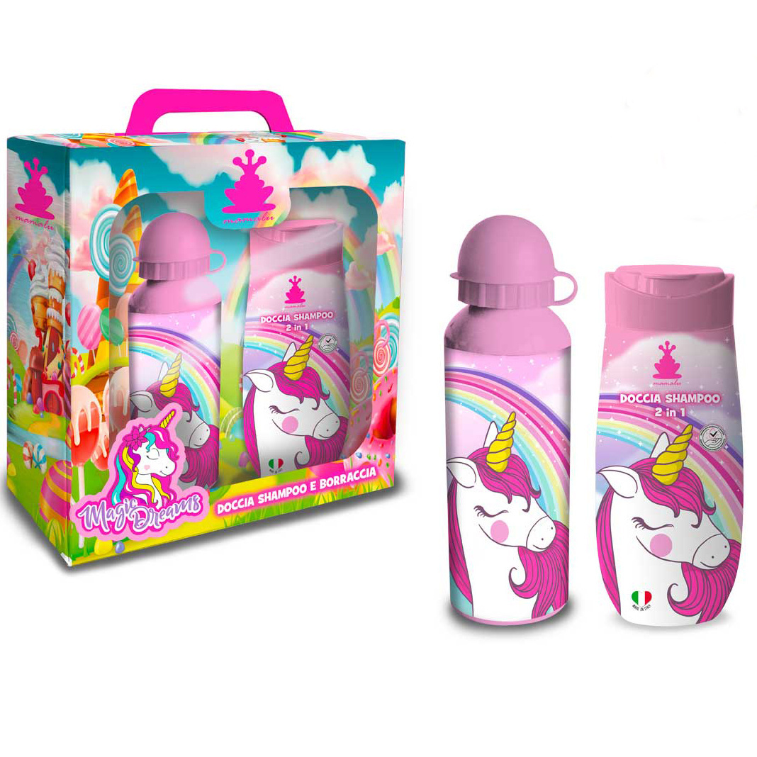 Unicorn Set Douchegel & Shampoo, Magic Dreams + Drinkfles