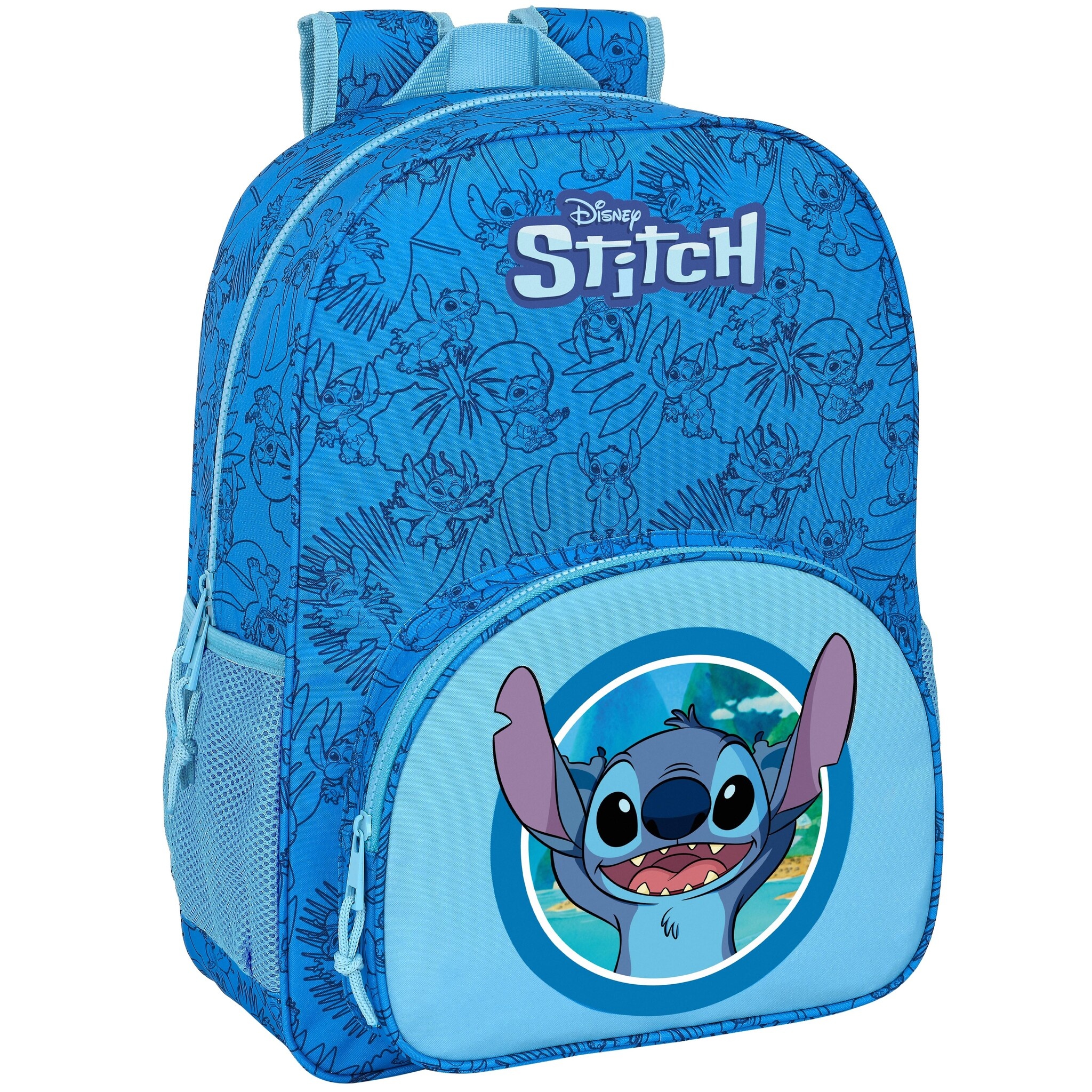 Disney Lilo & Stitch Backpack, True Blue - 42 x 33 x 14 cm - Polyester