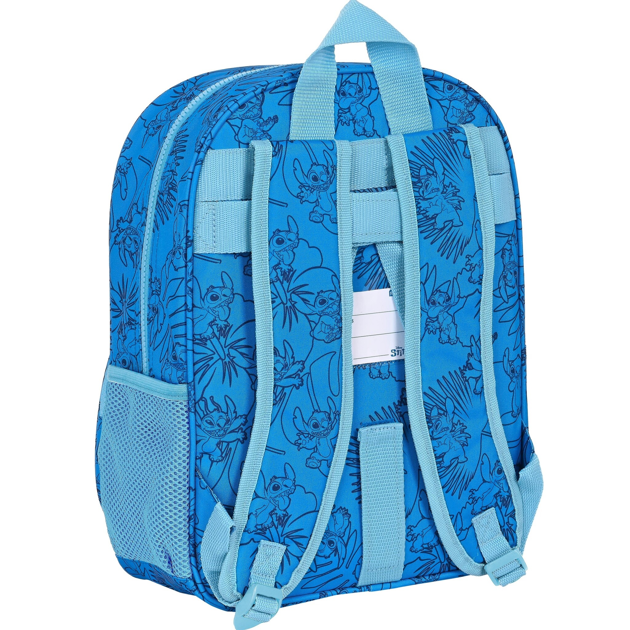 Disney Lilo & Stitch Backpack, True Blue - 34 x 26 x 11 cm - Polyester