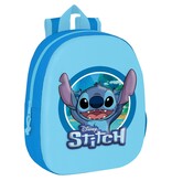 Disney Lilo & Stitch Backpack, 3D True Blue- 33 x 27 x 10 cm - Polyester