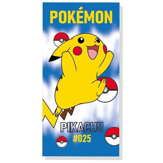 Pokemon Beach towel, Pikachu #025 - 70 x 140 cm - Polyester