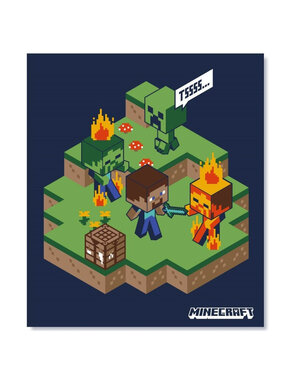 Minecraft Fleeceplaid Blaze 110 x 140 Polyester