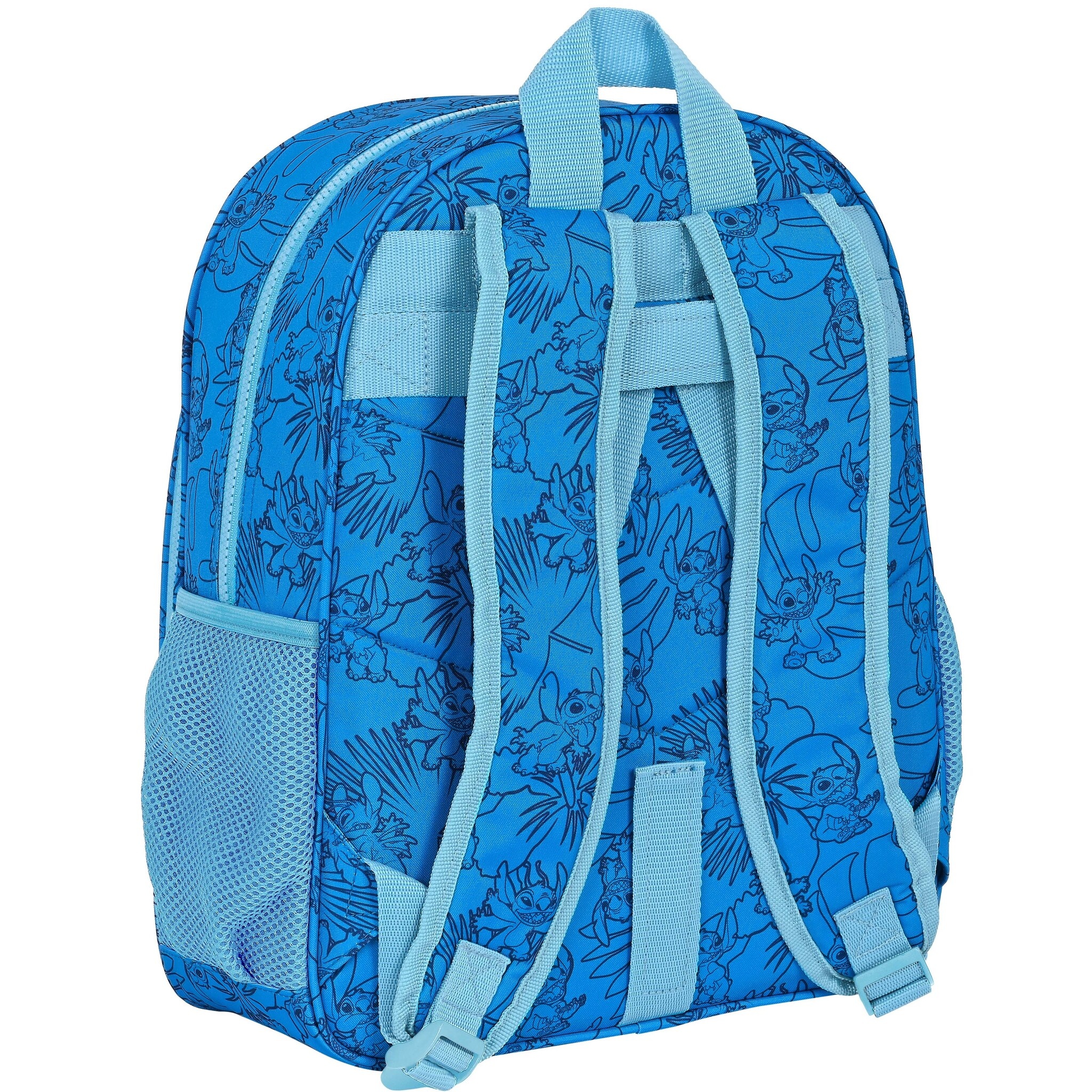 Disney Lilo & Stitch Backpack, True Blue - 38 x 32 x 12 cm - Polyester