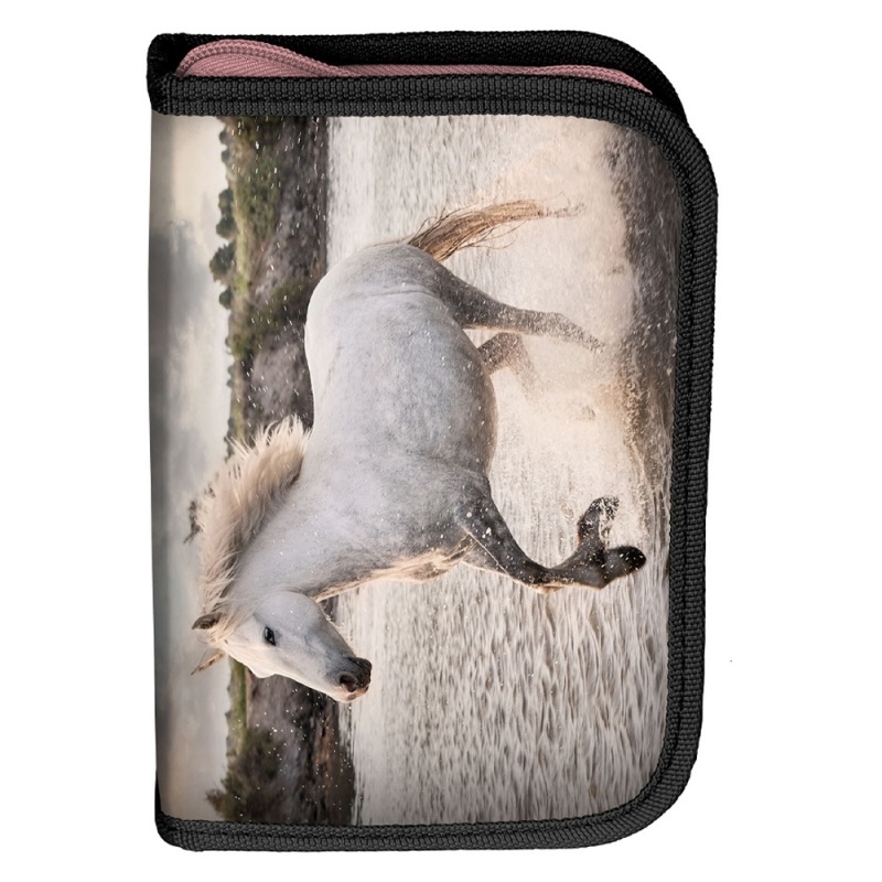 Animal Pictures Filled Pouch, Lovely Horse - 19.5 x 13 cm - 22 pcs. -Polyester
