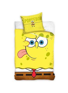 SpongeBob Dekbedovertrek Squarepants 140 x 200 cm 60 x 70 cm - Katoen