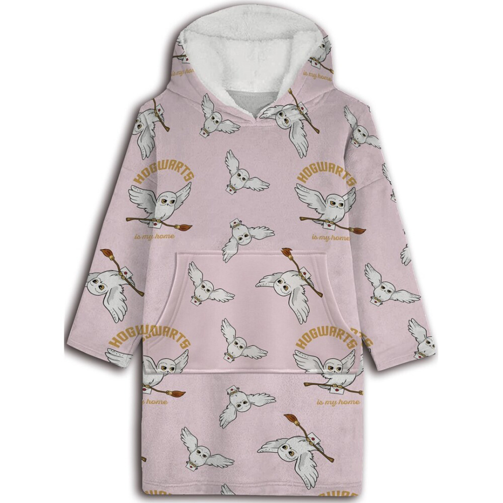 Harry Potter Hoodie Fleece Blanket, Hedwig - Adult - One Size