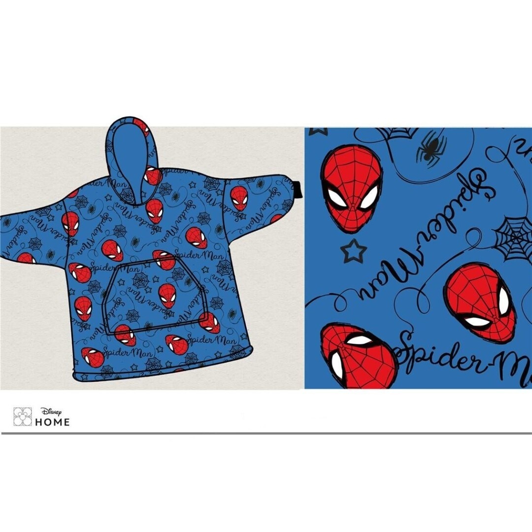 Spiderman Hoodie Fleece Blanket, True Hero - Adult - One Size