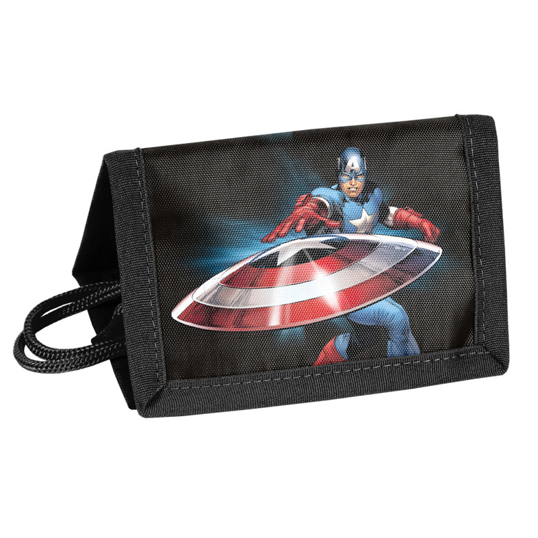 Marvel Avengers Portemonnee, Shield - 12 x 8,5 cm - Polyester