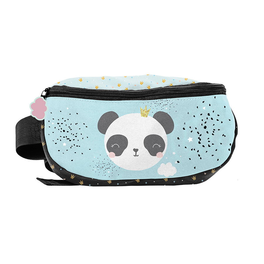 Panda Waist bag, Glitter - 24 x 13 x 9 cm - Polyester