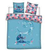 Disney Lilo & Stitch Dekbedovertrek Tropical - Lits Jumeaux - 240 x 220 + 2x 65 x 65 cm - Katoen Flanel