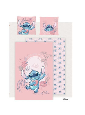 Disney Lilo & Stitch Dekbedovertrek Heart 140 x 200 + 65 x 65 Katoen