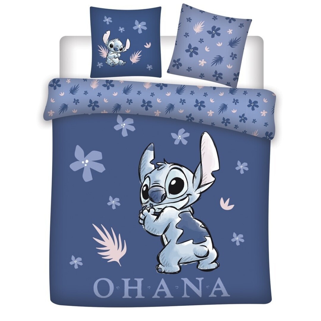 Disney Lilo & Stitch Duvet cover Blue Love - Lits Jumeaux - 240 x 220 cm - Cotton