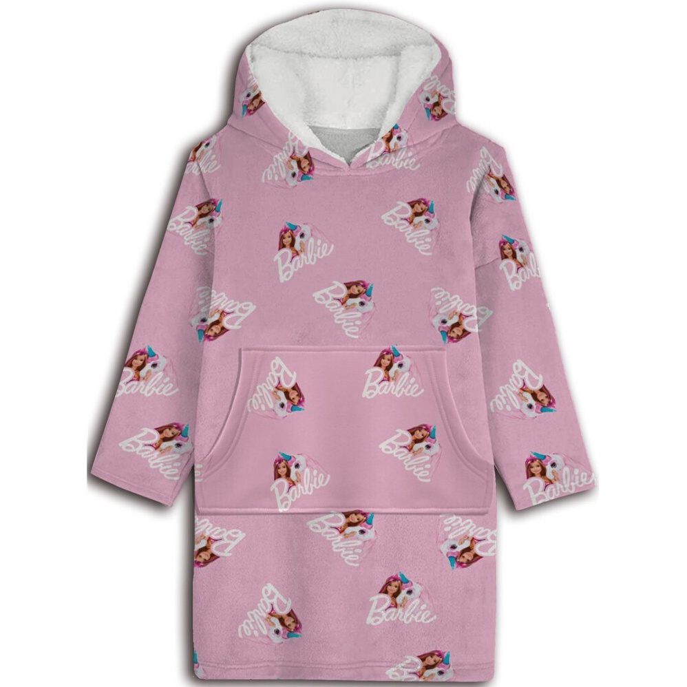 Barbie Hoodie Fleece blanket, Pink - Child - One Size