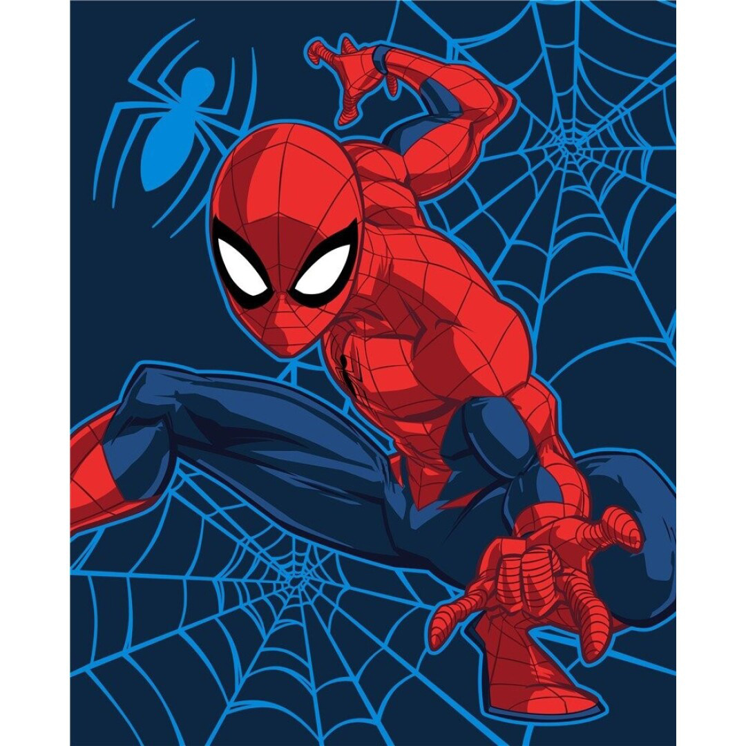 Spiderman Fleece plaid Web - 130 x 160 cm - Polyester