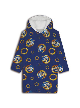 Sonic Hoodie Fleece Deken Rings Volwassen (One Size)