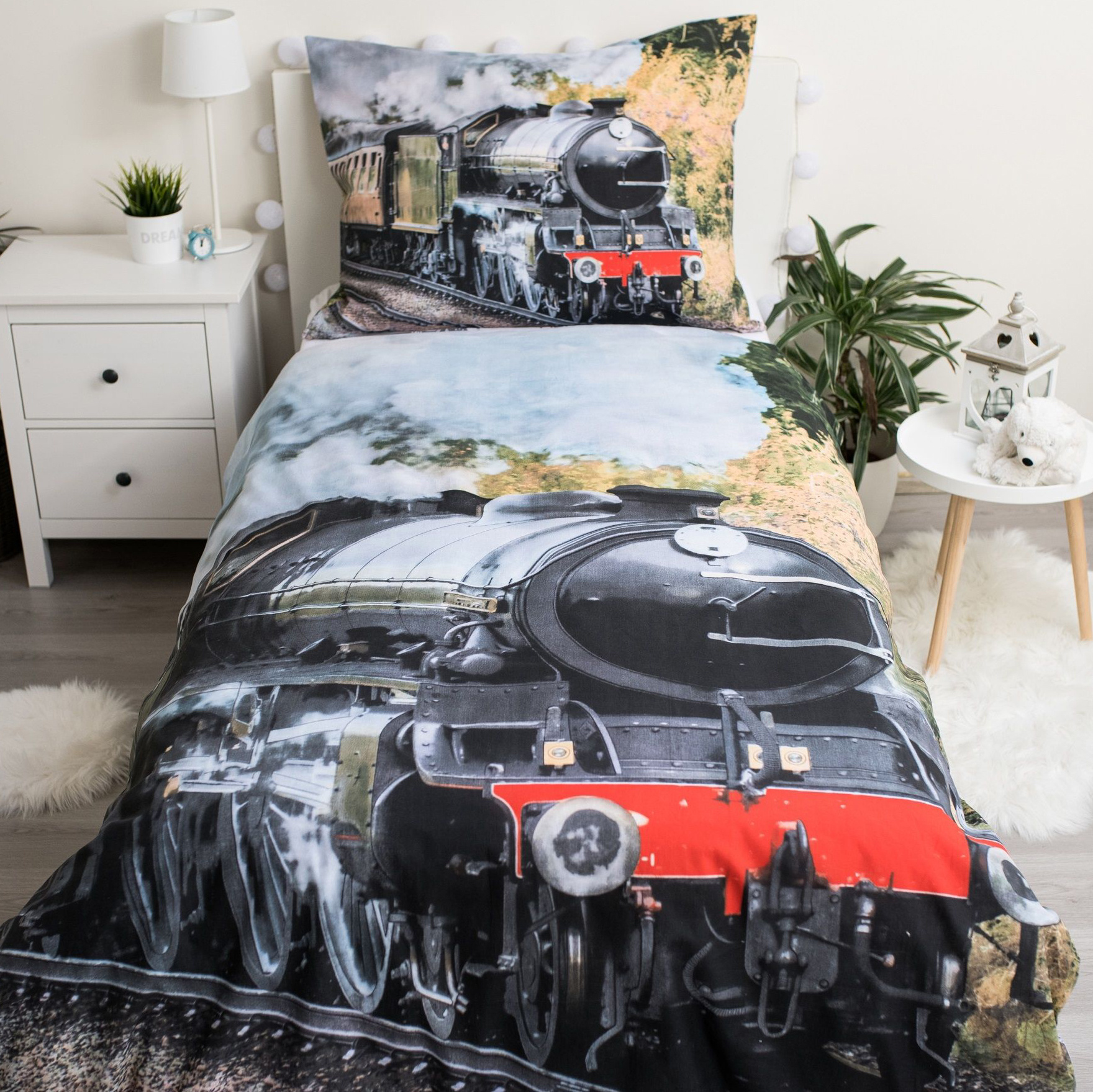 Locomotief Duvet cover Train - Single - 140 x 200 cm - Cotton