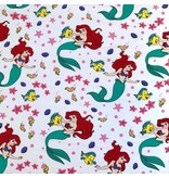 Disney De kleine Zeemeermin Fitted sheet Ocean - Single - 90 x 190/200cm - Cotton