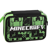 Minecraft Filled Pouch 3 zippers - 20 x 13 x 7 cm - Polyester