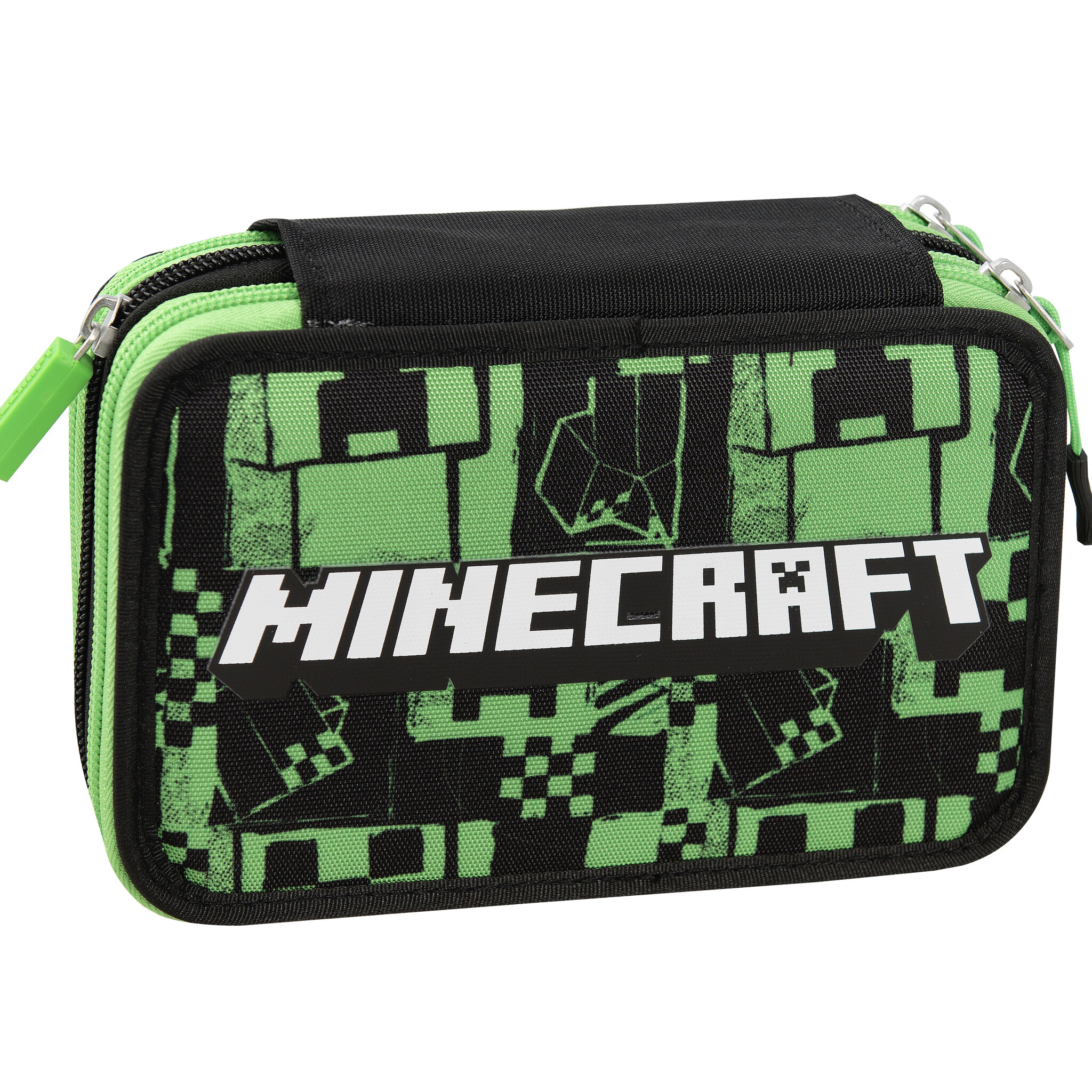 Minecraft Gevuld Etui 3 ritsen - 20 x 13 x 7 cm - Polyester