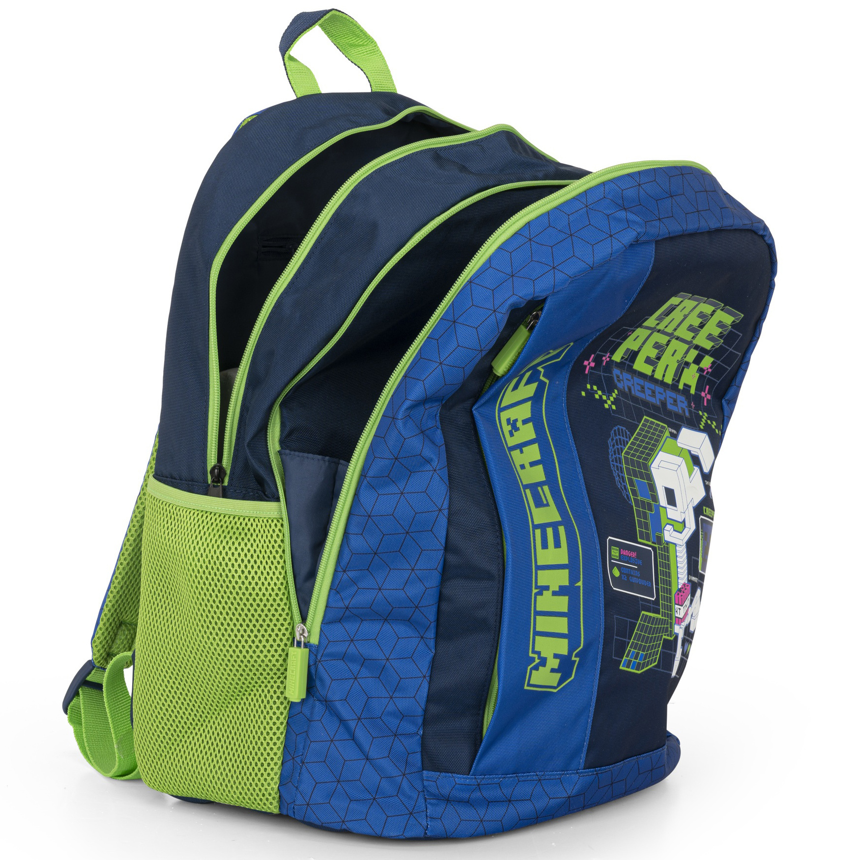 Minecraft Backpack, Creeper - 43 x 31 x 22 cm - Polyester