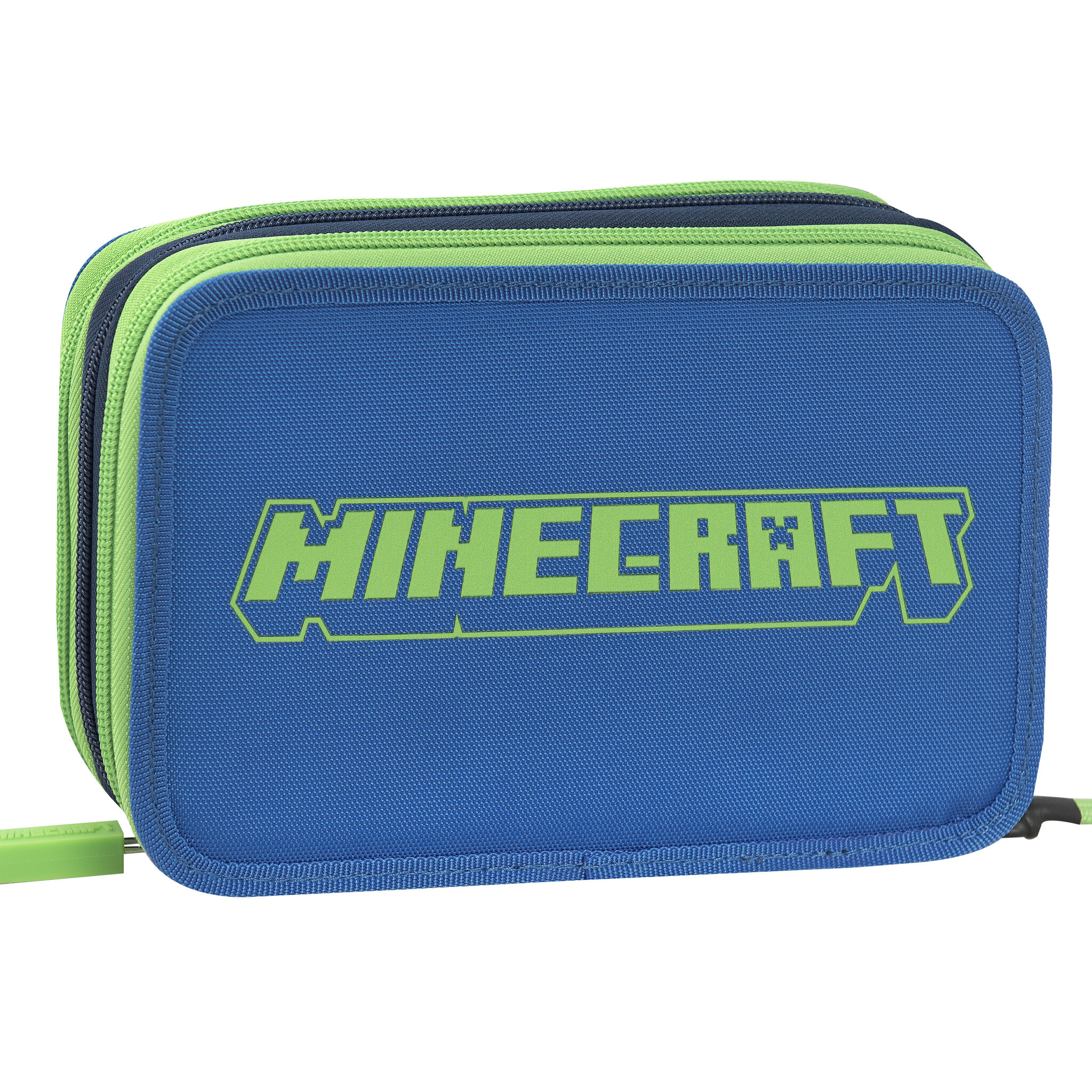 Minecraft Gevuld Etui Creeper 3 ritsen - 20 x 13 x 7 cm - Polyester