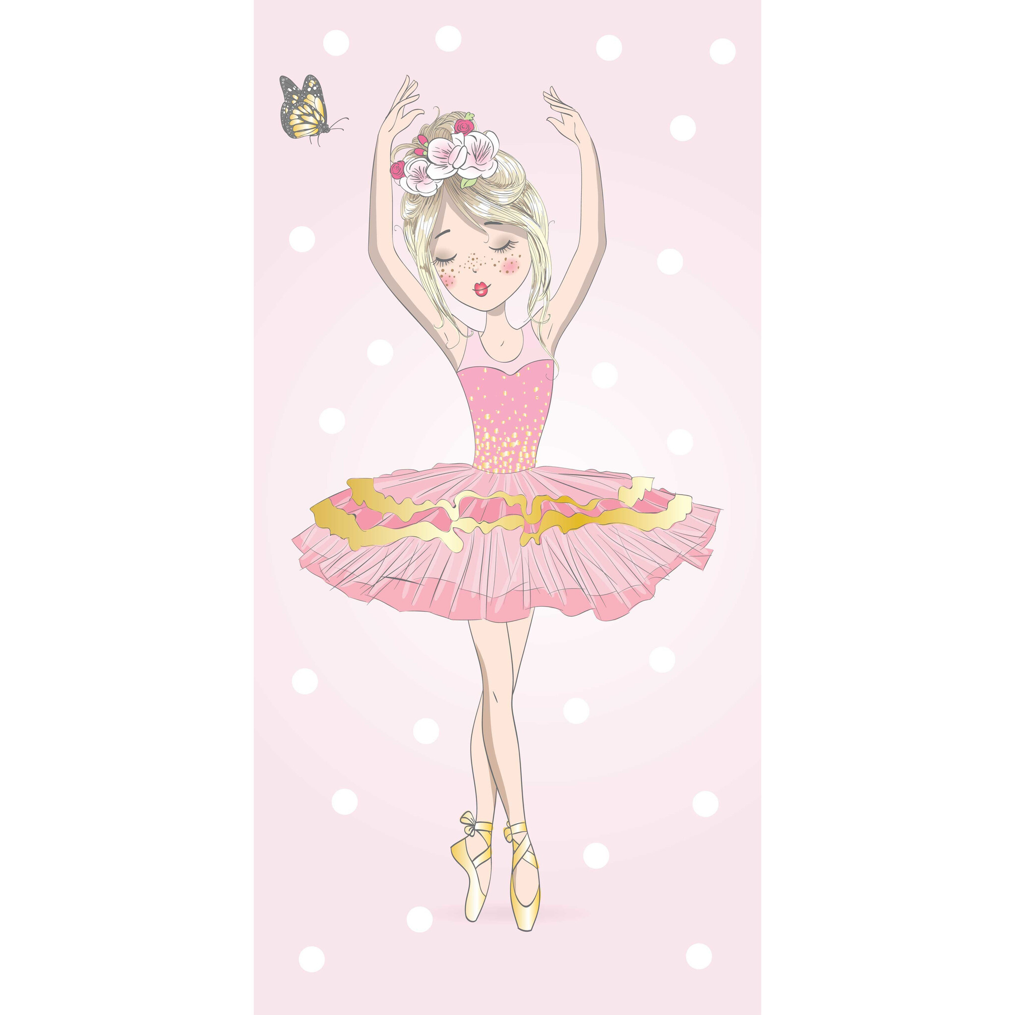 Ballerina Beach towel Pirouette - 70 x 140 cm - Cotton