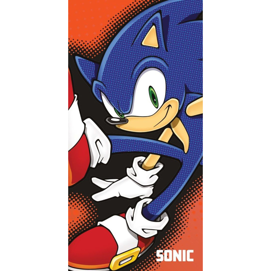 Sonic Beach towel Comic - 70 x 140 cm - Cotton