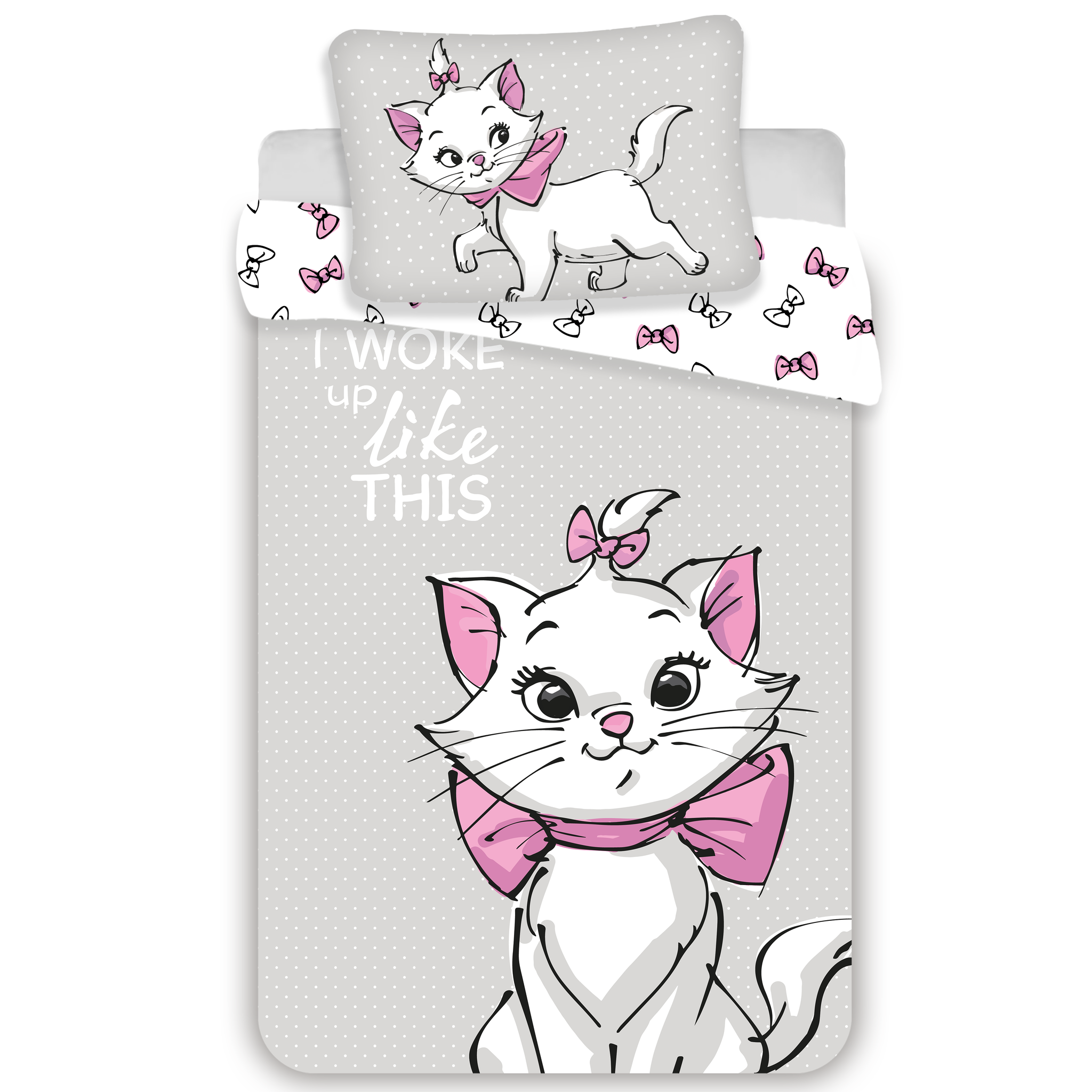 Disney Aristocat BABY Dekbedovertrek, I Woke Up Like This - 135 x 100 + 40 x 60 cm - Katoen