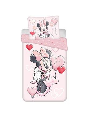 Disney Minnie Mouse Dekbedovertrek Ballon - 140 x 200 cm / 70 x 90 cm - Katoen