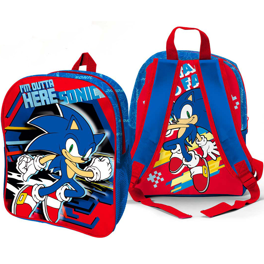 Sonic Toddler backpack I'm outta here 3D - 31 x 25 x 10 cm - Polyester