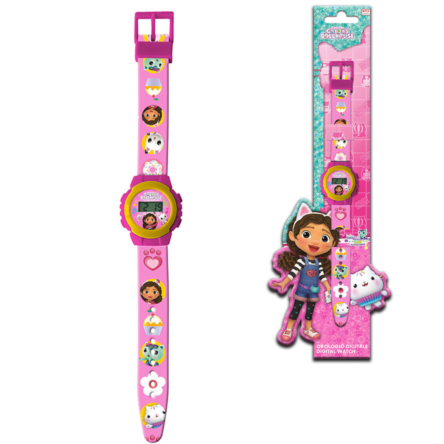 Gabby's poppenhuis Digitaal horloge Pink - 22 cm