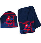 Spiderman Set muts, sjaal en handschoenen, Hero - ONE SIZE 3-6 jr - Acryl / Elastaan