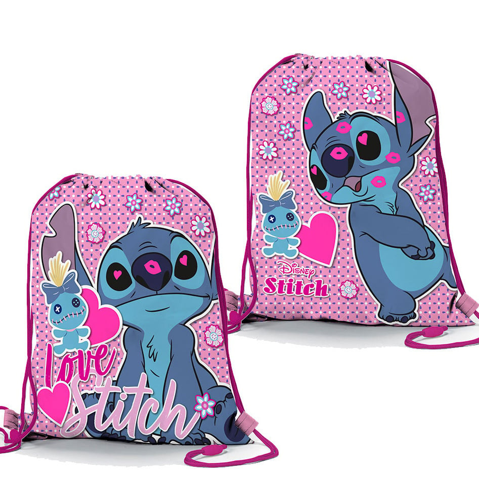 Disney Lilo & Stitch Gym bag, Love Scrump - 39 x 31 cm - Polyester