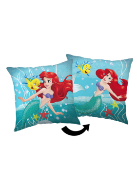 Disney De kleine Zeemeermin decorative cushion - 35 x 35 cm - Polyester