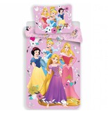 Disney Princess Dekbedovertrek  Pink - Eenpersoons - 140 x 200 + 70 x 90 cm - Katoen