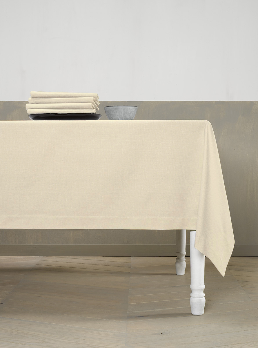 De Witte Lietaer Tablecloth, Sonora Pearl  - 160 x 260 cm - 100% Cotton