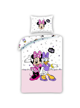 Disney Minnie Mouse Dekbedovertrek Wow 140 x 200 cm + 70 x 90 cm Katoen