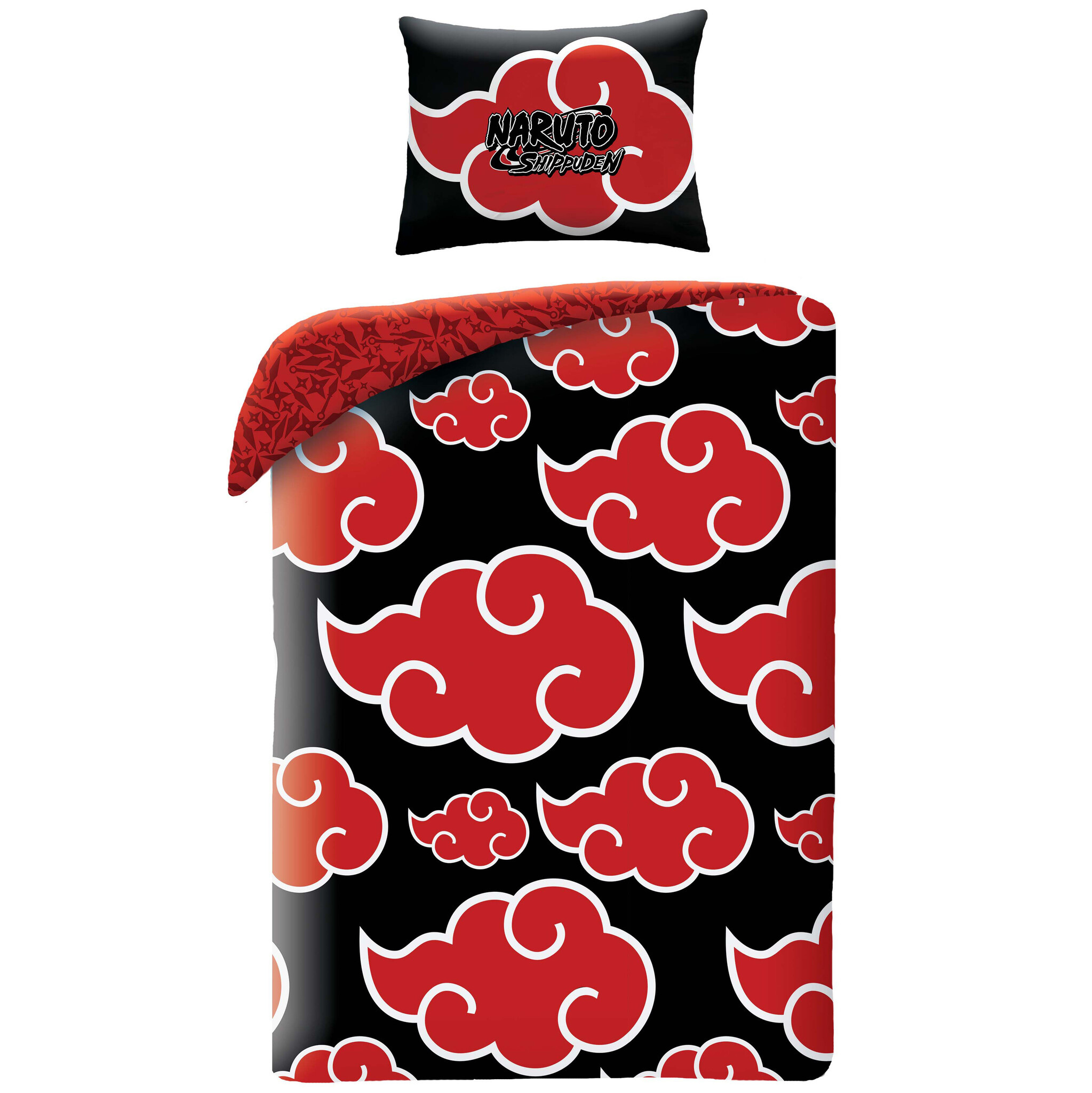 Naruto Duvet cover, Red Cloud - Single - 140 x 200 cm - Cotton