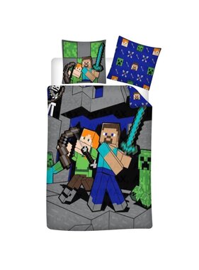 Minecraft Dekbedovertrek Steve & Alex  140 x 200 / 65 x 65 cm Polycotton