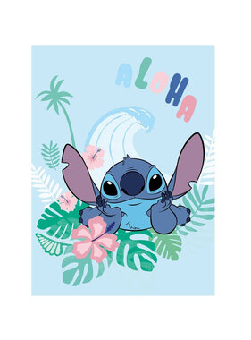 Disney Lilo & Stitch Fleece plaid Aloha 110 x 150 cm Polyester