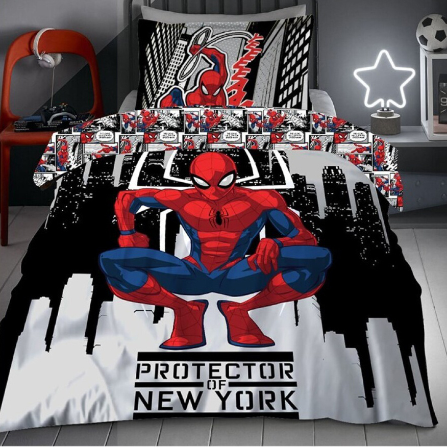 Spiderman Duvet cover Protector - Lits Jumeaux - 240 x 220 cm - Polycotton