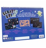 Floss & Rock Scratch and Play Drawing Book, Space - 26.5 x 20.5 x 1.5cm - Multi