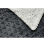 Sweet Home Sherpa Fleece plaid, Dark gray - 150 x 200 cm - Polyester