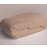 Sweet Home Fleece Teddy Fitted Sheet, Coffee - 180 x 200 cm - Polyester